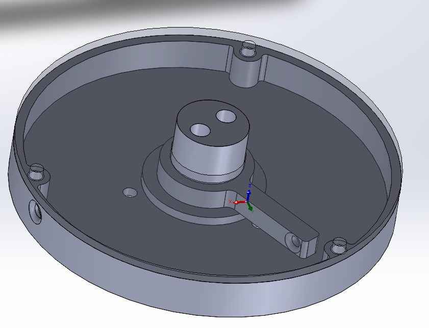Pièce mécanique ronde – SolidWorks